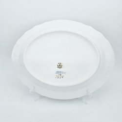 Bl Blomst Svejfet Ovalt Fad nr. 10-1555. sortering 2