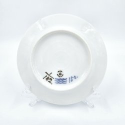 Musselmalet Riflet Tallerken nr. 1-182. sortering 1