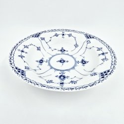 Musselmalet Halvblonde Dyb Tallerken nr. 1-566. sortering 2 