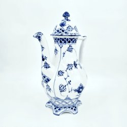 Musselmalet Helblonde Stor Kaffekande nr. 1-1202. sortering 3 