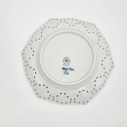 Musselmalet Helblonde Kage / Sidetallerken nr. 1-1144. sortering 1 