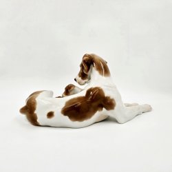 B &amp; G Figur Pointer Med Hvalpe nr. 2111. sortering 1