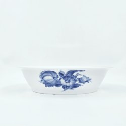 Bl� Blomst Flettet Oval Sk�l nr. 10-8151. sortering 1 Sj�lden  