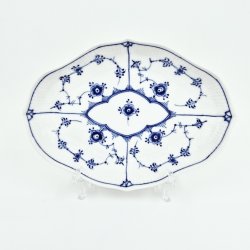 Musselmalet Riflet Oval Asiet nr. 1-147. sortering 1