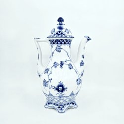 Musselmalet Helblonde Stor Kaffekande nr. 1-1202. sortering 3 