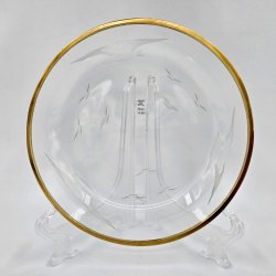 M�geglas Isasiet Med Guldkant 