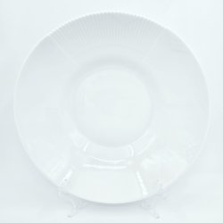 Royal Copenhagen Hvid Elements Dyb Tallerken nr. 604. sortering 1 