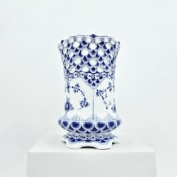 Musselmalet Helblonde Vase nr. 1-1016. sortering 2 