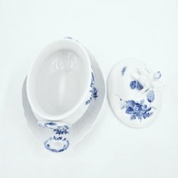 Bl Blomst Svejfet Sovseskl nr. 10-1653. sortering 3 Sjlden 