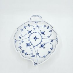 Musselmalet Riflet Blad Asiet nr. 1-145. sorterin 1 