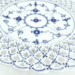 Musselmalet Helblonde Tallerken nr. 1-1099. sortering 1