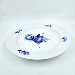 Bl� Blomst Flettet Stort Rundt Fad nr. 10-8011. sortering 2 