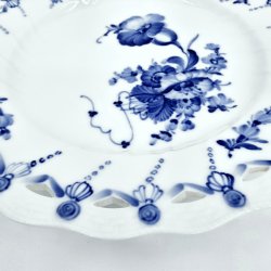 Bl Blomst Helblonde Middagstallerken nr. 10-1746. sortering 2 Sjlden  