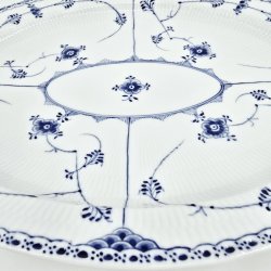 Musselmalet Halvblonde Ovalt Fad nr. 1-535. sortering 2  