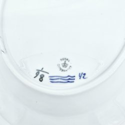 Musselmalet Riflet Ovalt fad nr. 1-98. sortering 2  