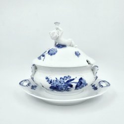 Bl Blomst Svejfet Sovseskl nr. 10-1653. sortering 3 Sjlden 