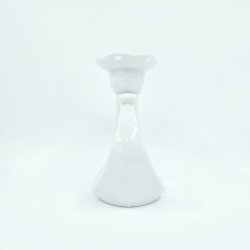  Elegance Hvid Lysestage Med Blondekant nr. 72. sortering 1  