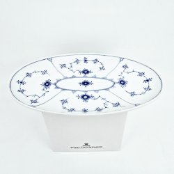 Musselmalet Riflet Oval asiet nr. 356. sortering 2 