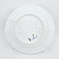 Musselmalet Riflet Dyb Tallerken nr. 1-326. sortering 2 Hotelporceln  