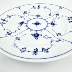 Musselmalet Riflet Frokosttallerken nr. 1-178. sortering 2 