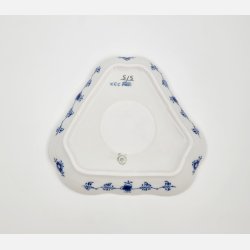 Musselmalet Halvblonde Trekant Asiet nr. 1-515. sortering 1