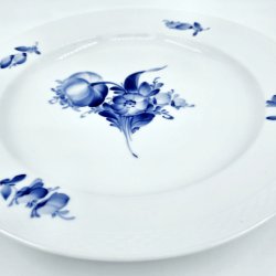 Bl� Blomst Flettet Stort Rundt Fad nr. 10-8011. sortering 2 