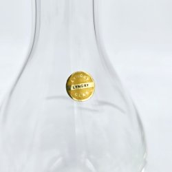 M�geglas Karaffel Med Guldkant 