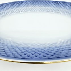 Bl Tone Ovalt Fad Med Guldkant nr. 15. sortering 2 