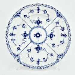 Musselmalet Halvblonde Sildetallerken nr. 1-573. sortering 1