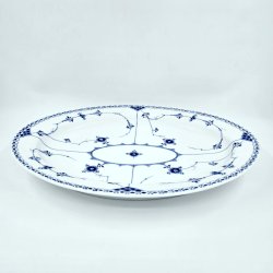 Musselmalet Halvblonde Ovalt Fad nr. 1-534. sortering 1  