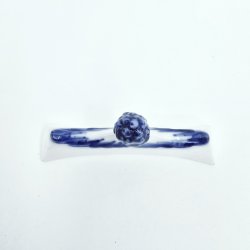  Bl Blomst Flettet Knivstol nr. 10-8242. sortering 1 Sjlden