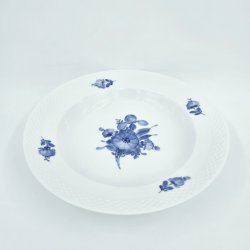 Bl Blomst Flettet Dyb Tallerken nr. 10-8106. sortering 2  