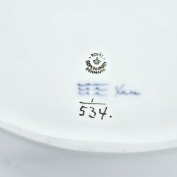 Musselmalet Halvblonde Ovalt Fad nr. 1-534. sortering 2  