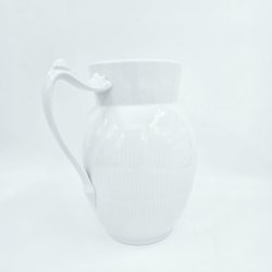 Hvid Riflet Kande nr. 444. sortering 2  