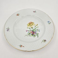 Saksisk Blomst Middagstallerken nr. 25. sortering 1 