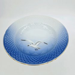 Mgestel Stor Dyb Tallerken nr. 22 Med Guldkant 2 sortering