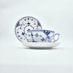 Musselmalet Halvblonde Tekop nr. 1-656. sorterin 2 