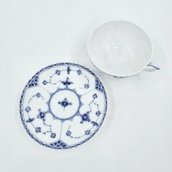 Musselmalet Halvblonde Tekop nr. 1-656. sorterin 2 