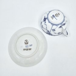 Musselmalet Halvblonde Tekop nr. 1-656. sorterin 2 