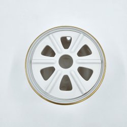  Mgestel Fyrfadsvarmer nr. 237 Med Guldkant 2 sortering 