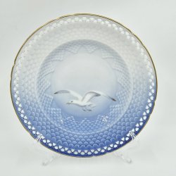 Mgestel Dyb Tallerken Med Gennembrudtkant nr. 323.5 Med Guldkant 1 sortering  