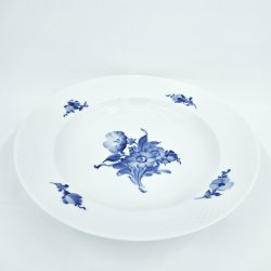 Bl Blomst Flettet Stor Dyb Tallerken nr. 10-8107. sortering 1