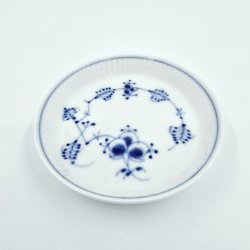 Musselmalet Riflet Rund Asiet nr. 1-2185. sortering 1