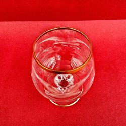 Mgeglas Cognacglas Med Guldkant