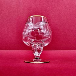 Mgeglas Cognacglas Med Guldkant