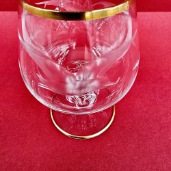 Mgeglas Cognacglas Med Guldkant