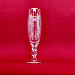 Mgeglas Champagne Fljte Med Guldkant 