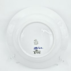 Bl Blomst Flettet Dyb Tallerken nr. 10-8106. sortering 1 