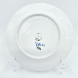 Musselmalet Halvblonde Sidetallerken nr. 1-576. sortering 1