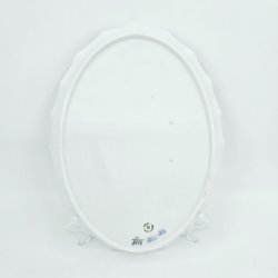 Bl Blomst Kantet Oval Bakke nr. 10-8578. sortering 1 